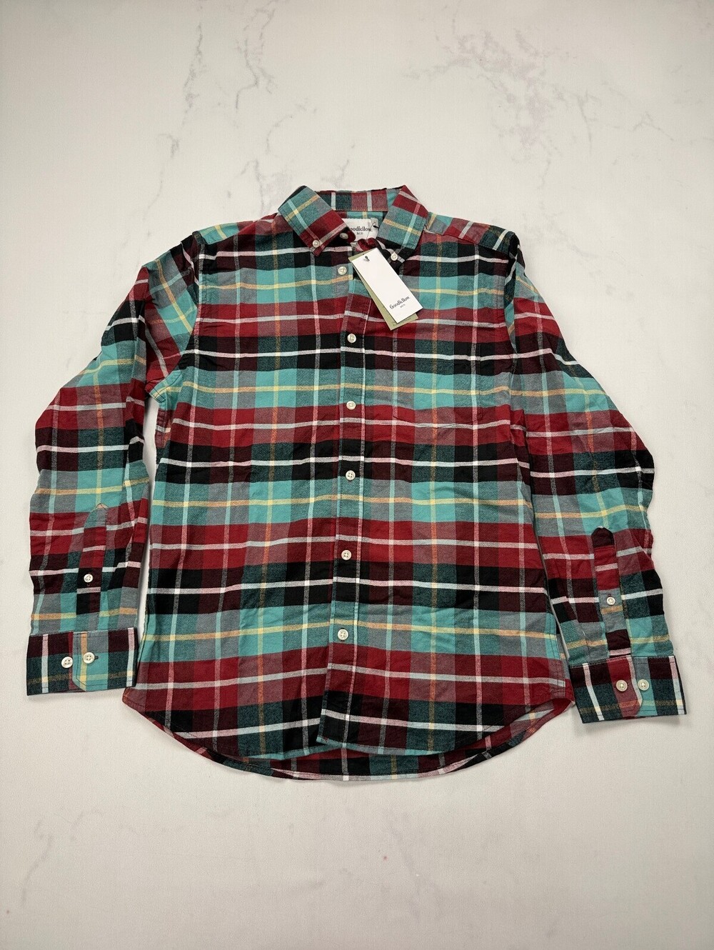Goodfellow & Co Every Wear Oxford Button-Up Shirt Burgundy - Mens M